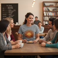 Load image into Gallery viewer, Gold Moon Phases  Crewneck T-shirt
